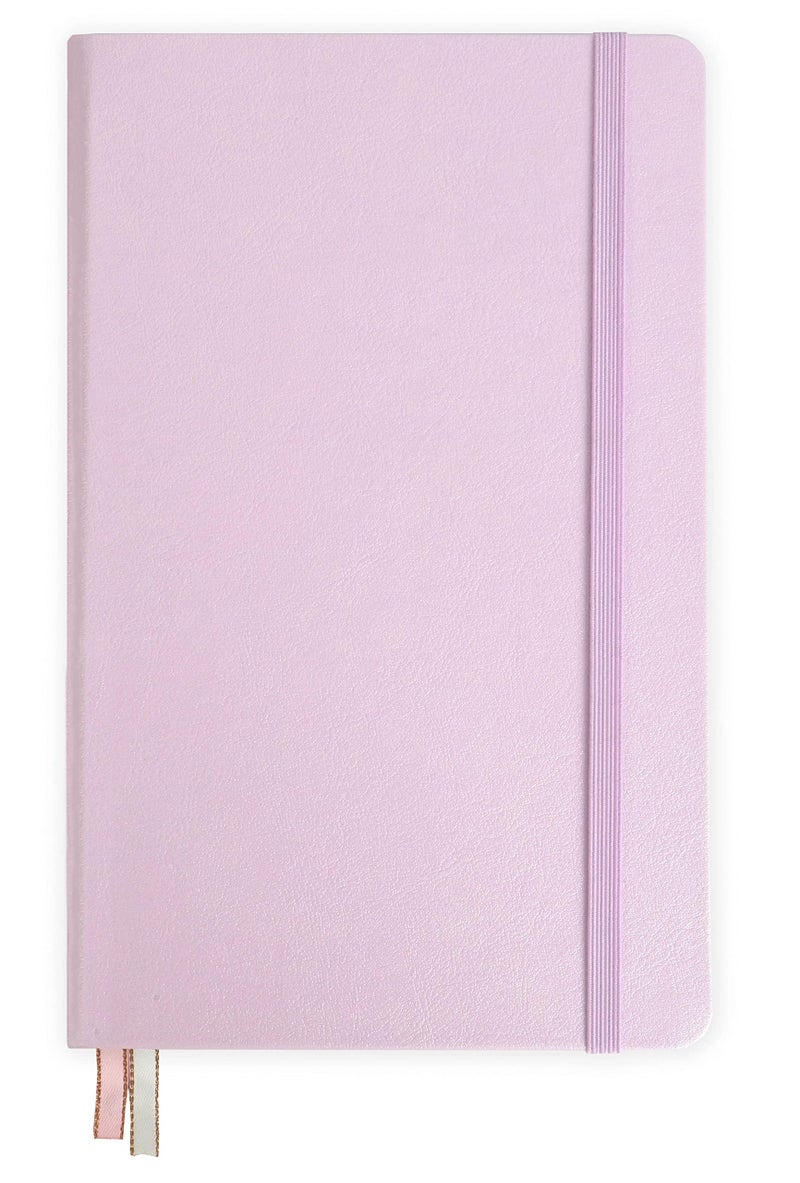 Minimalism Art, Premium Hard Cover Notebook Journal, X-Large Size, Master A4 8.3" x 11.4", 186â€…Numberedâ€…Pages, Gussetedâ€…Pocket, Ribbon Bookmark, Extra Thick Ink-Proofâ€…Paperâ€…120gsm (Plain, Pink) - Image 3